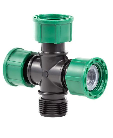 Hollanderes kereszt idom 1 col BBBK IRRITEC zöld